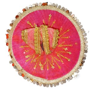 pink & gold embroidered poshak (hand crafted)