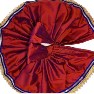 handcrafted kanha ji poshak – maron & gold designer laddu gopal dress