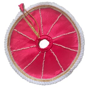 beautiful pink pearl handcrafted gopal poshak